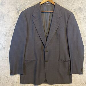 Mani Giorgio Armani Blazer Mens 41L 2 Button Blue Pin Stripe Wool‎ USA Classic